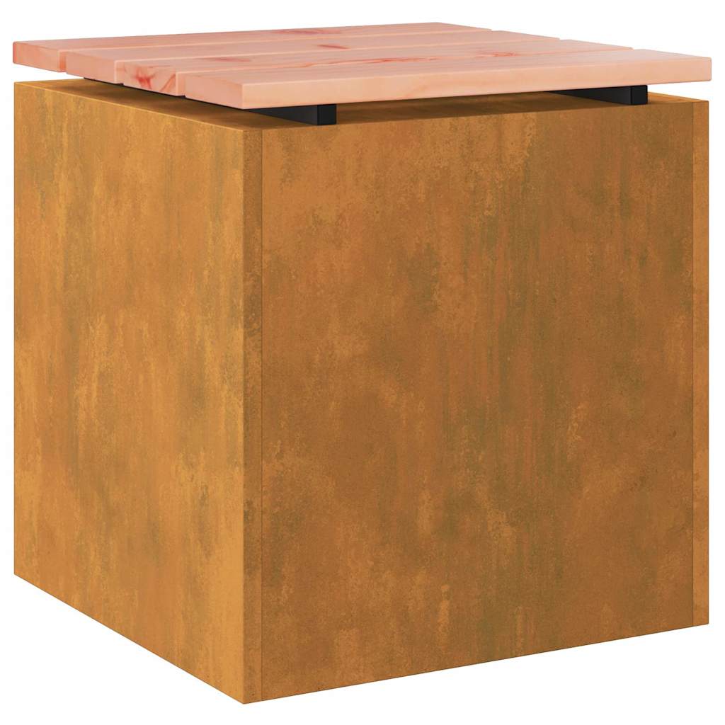 Tuinbank Roestig 40 x 40 x 43 cm Cortenstaal