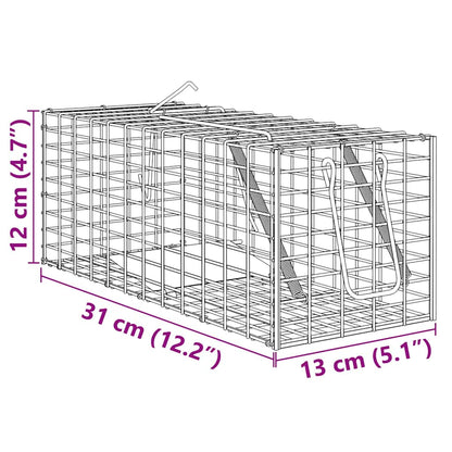 Dierenvallen Groen 31 x 13 x 12cm Staal