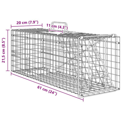 Dierenvallen Antraciet 61 x 20 x 21.5 cm Staal