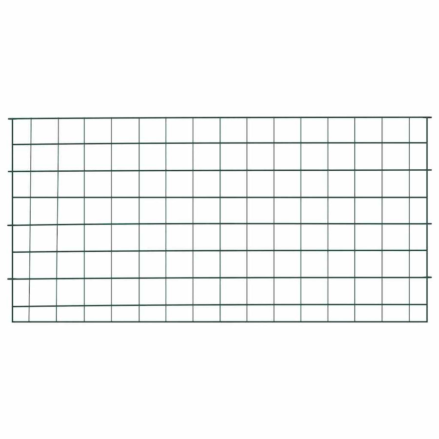 Vijverhekken Set 5 pcs Groen 100 x 50 cm Staal