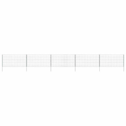 Vijverhekken Set 5 pcs Groen 100 x 50 cm Staal