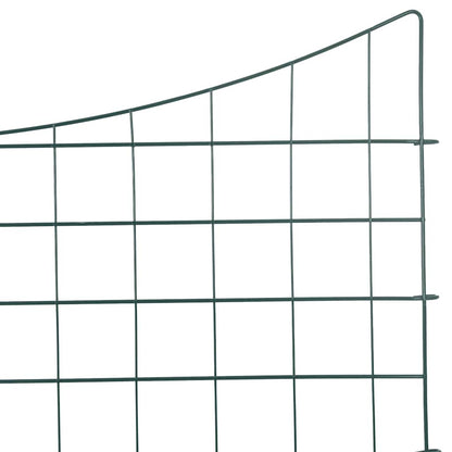 Vijverhekken Set 5 pcs Groen 100 x 50 cm Staal