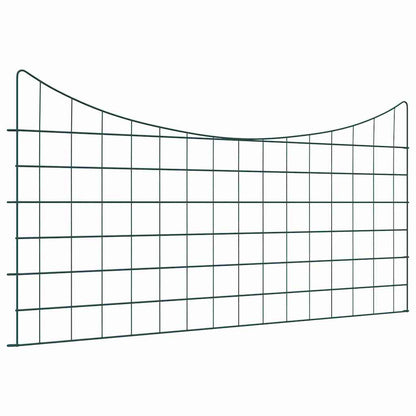 Vijverhekken Set 5 pcs Groen 100 x 50 cm Staal