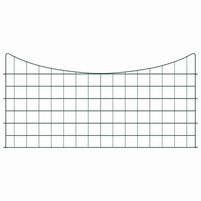 Vijverhekken Set 5 pcs Groen 100 x 50 cm Staal