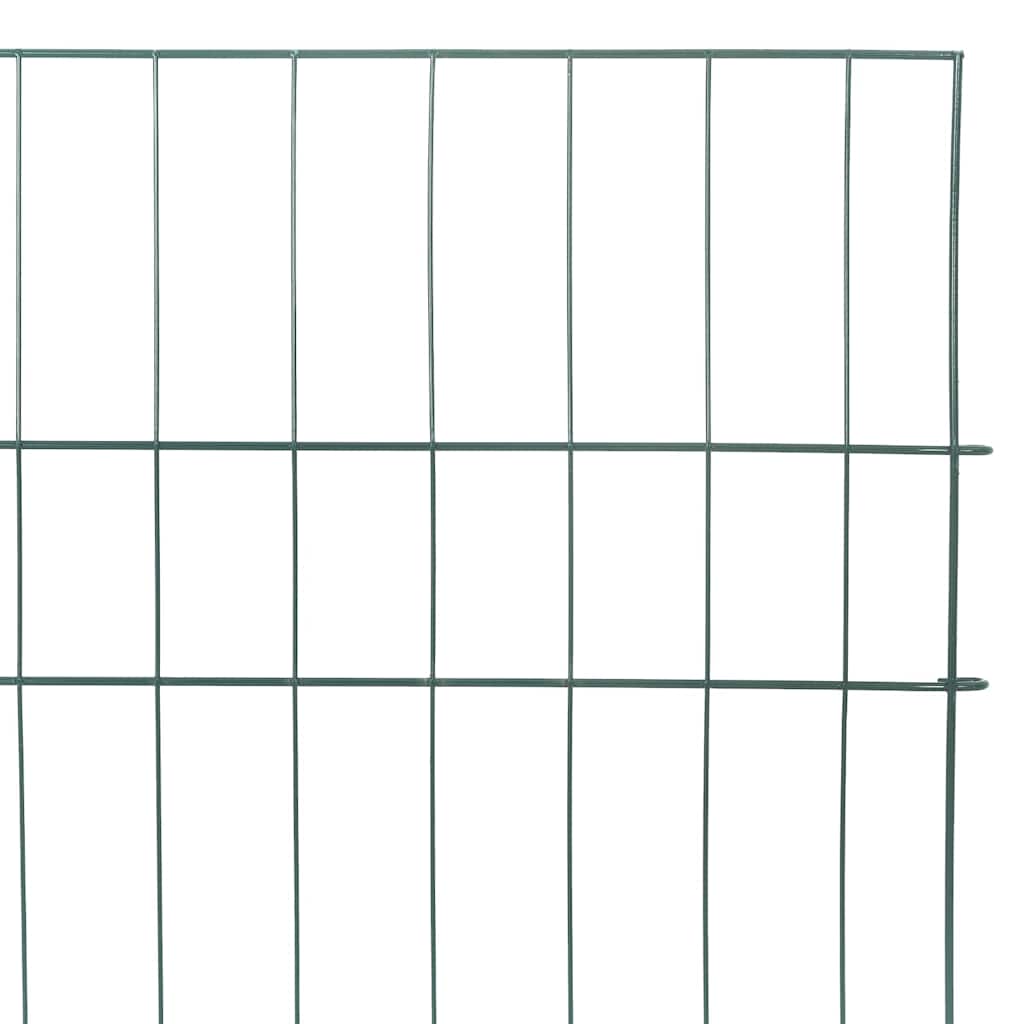 Vijverhekken Set 5 pcs Groen 100 x 50 cm Staal