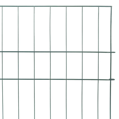 Vijverhekken Set 5 pcs Groen 100 x 50 cm Staal
