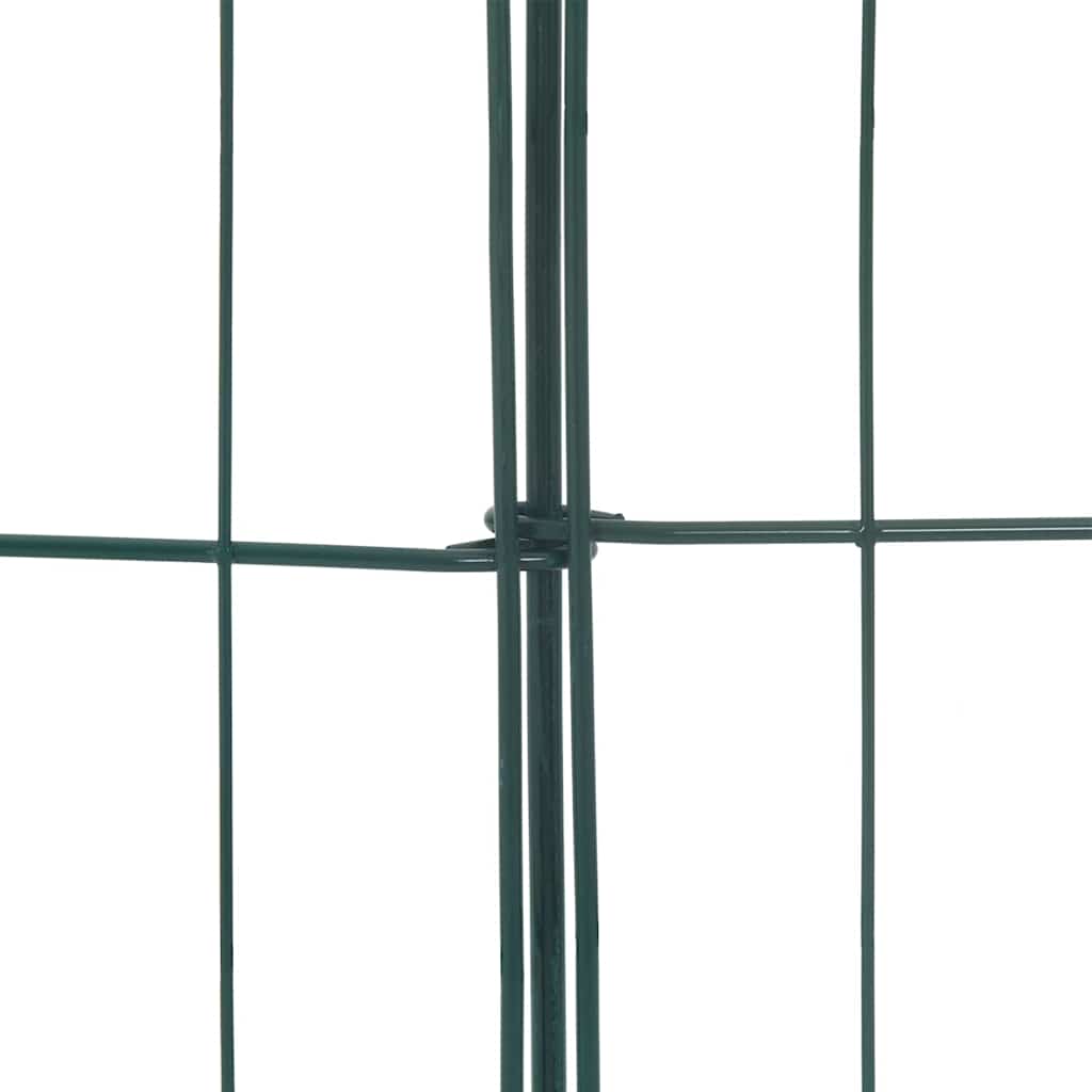 Vijverhekken Set 5 pcs Groen 100 x 50 cm Staal