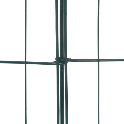 Vijverhekken Set 5 pcs Groen 100 x 50 cm Staal