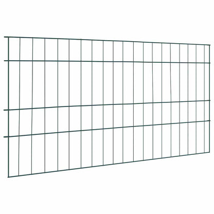 Vijverhekken Set 5 pcs Groen 100 x 50 cm Staal