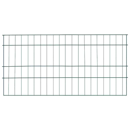 Vijverhekken Set 5 pcs Groen 100 x 50 cm Staal