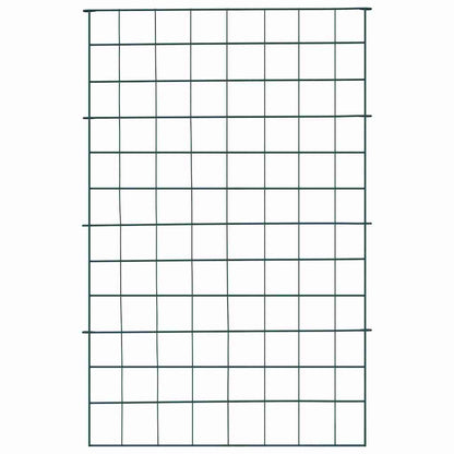Vijverhekken Set 8 pcs Groen 50 x 80 cm Staal