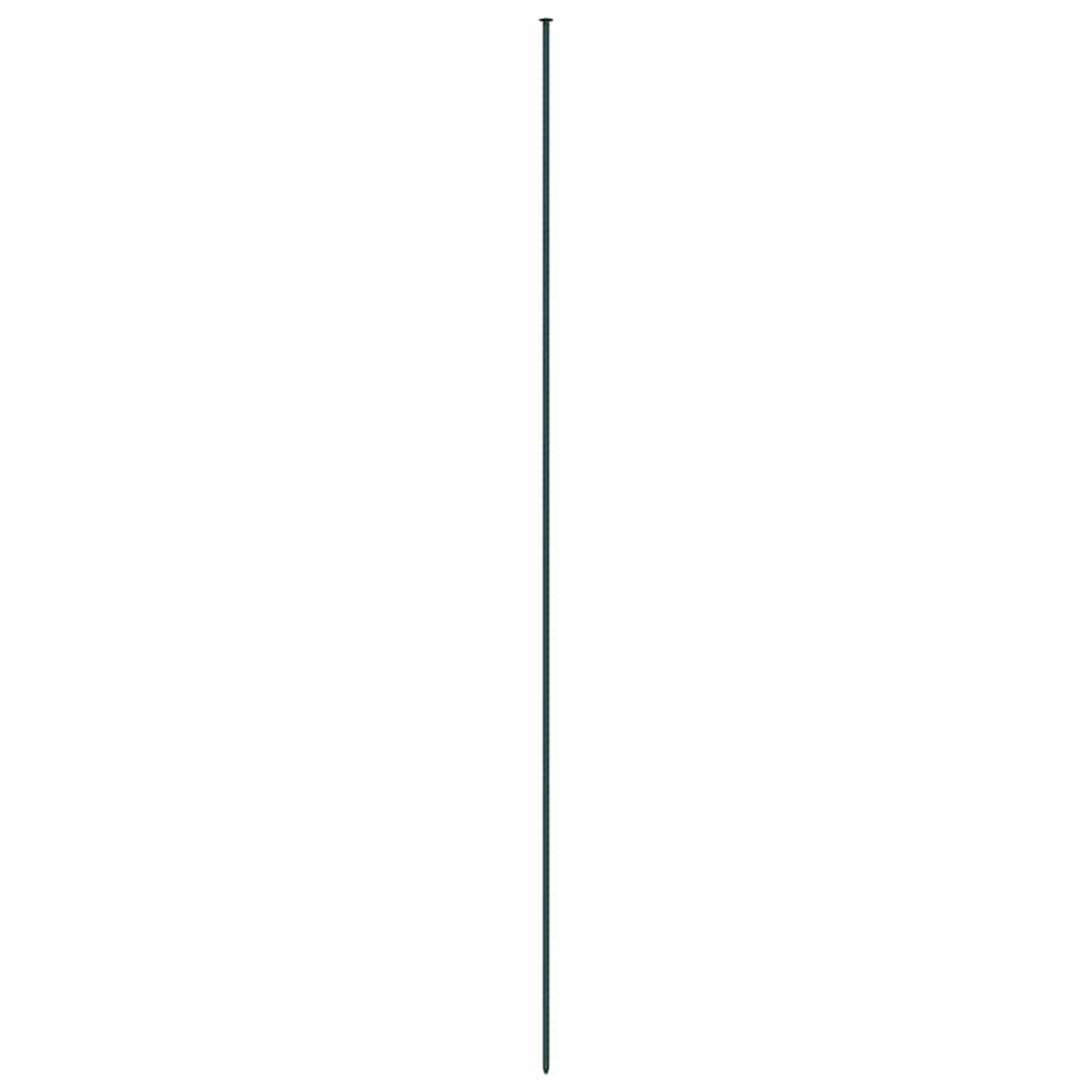 Vijverhekken Set 8 pcs Groen 50 x 80 cm Staal
