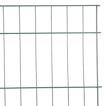 Vijverhekken Set 8 pcs Groen 50 x 80 cm Staal