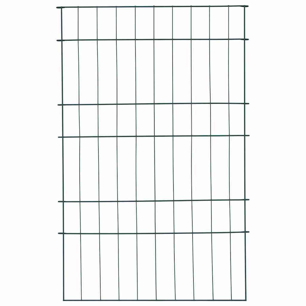 Vijverhekken Set 8 pcs Groen 50 x 80 cm Staal