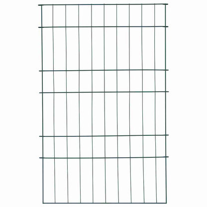 Vijverhekken Set 8 pcs Groen 50 x 80 cm Staal