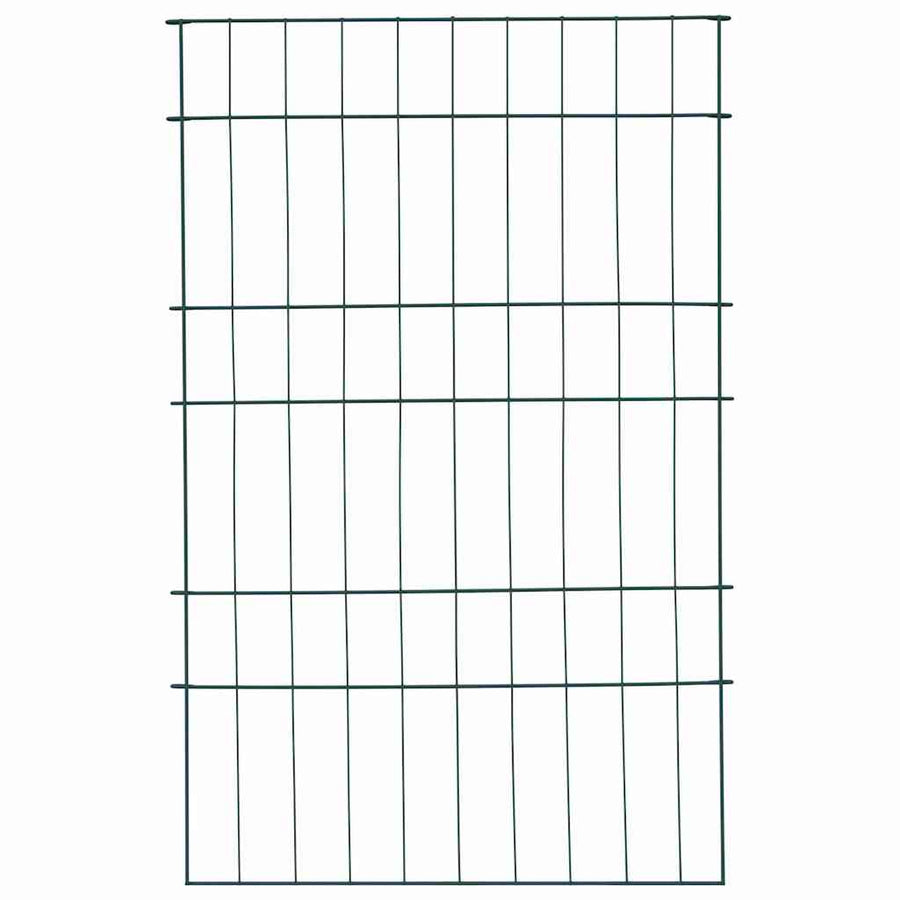 Vijverhekken Set 8 pcs Groen 50 x 80 cm Staal
