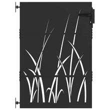 Tuinpoort met slot Zwart 85 x 150 cm Poedergecoat staal
