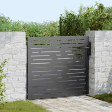Tuinpoort Met Slot Poedergecoat Staal 85 x 100 cm