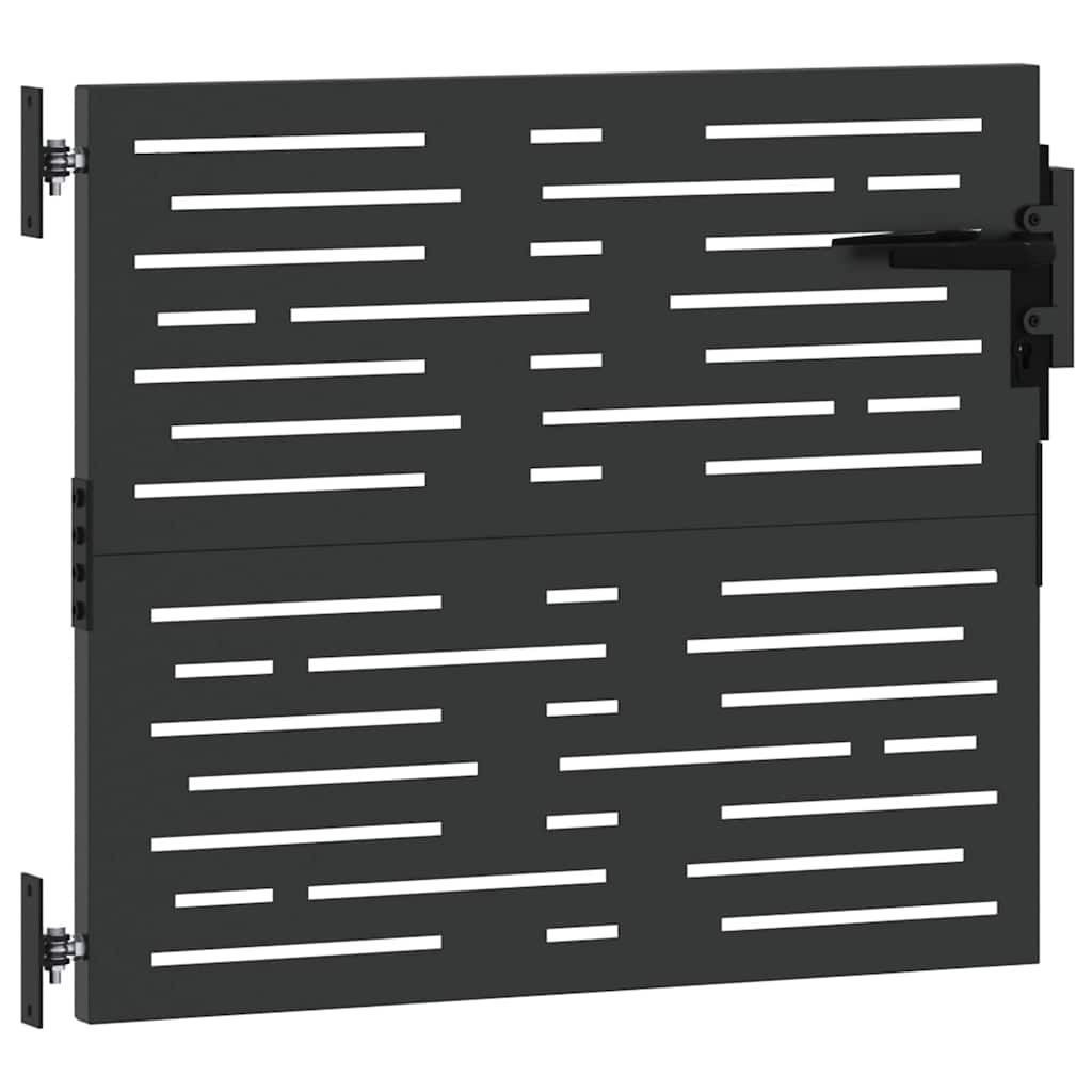 Tuinpoort Met Slot Poedergecoat Staal 85 x 100 cm