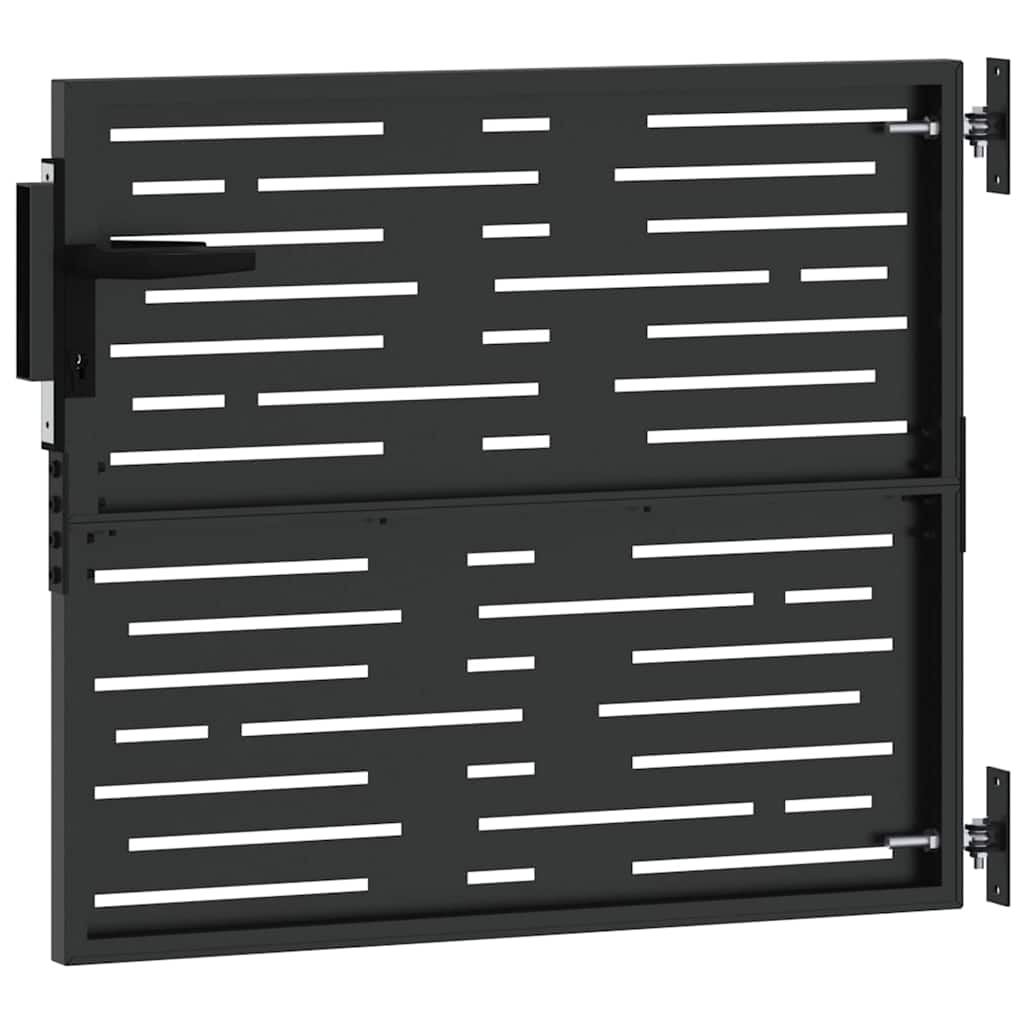 Tuinpoort Met Slot Poedergecoat Staal 85 x 100 cm