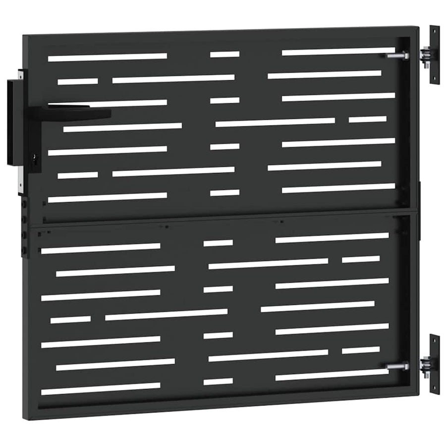 Tuinpoort Met Slot Poedergecoat Staal 85 x 100 cm