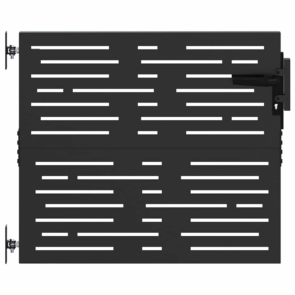 Tuinpoort Met Slot Poedergecoat Staal 85 x 100 cm