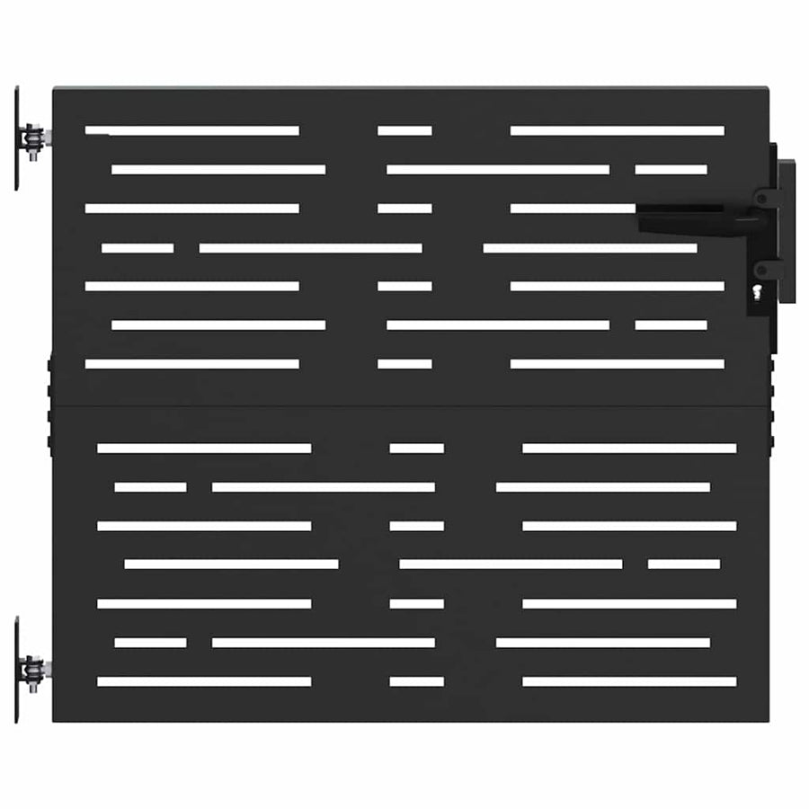 Tuinpoort Met Slot Poedergecoat Staal 85 x 100 cm