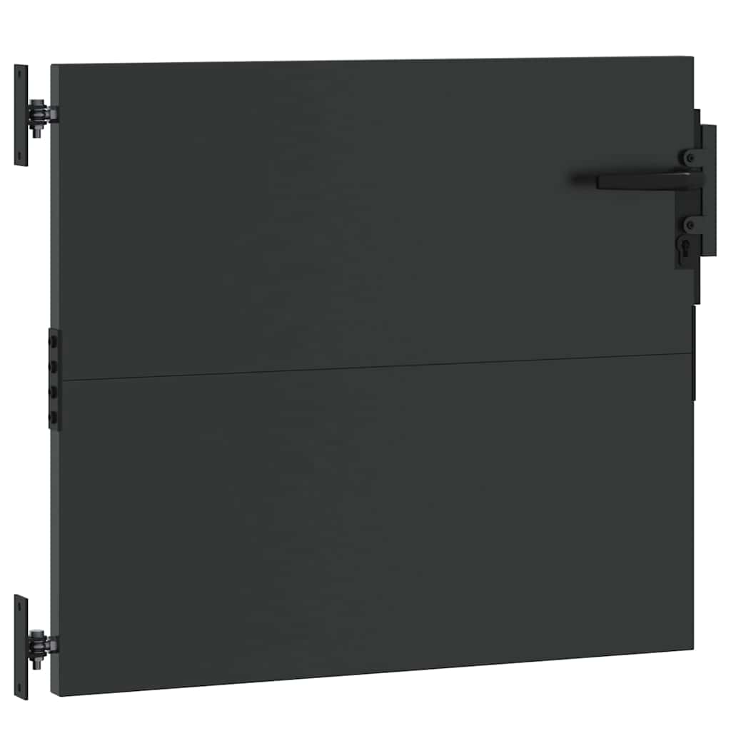 Tuinpoort met slot Zwart 85 x 100 cm Poedergecoat staal