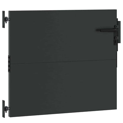 Tuinpoort met slot Zwart 85 x 100 cm Poedergecoat staal