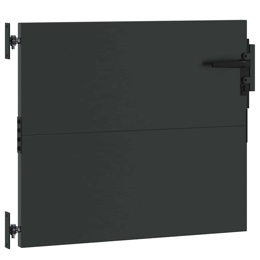 Tuinpoort met slot Zwart 85 x 100 cm Poedergecoat staal