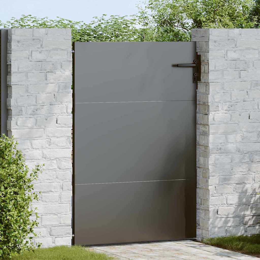 Tuinpoort Met Slot 94 X 150 Cm Poedergecoat Staal