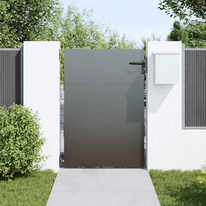 Tuinpoort Met Slot 94 X 150 Cm Poedergecoat Staal