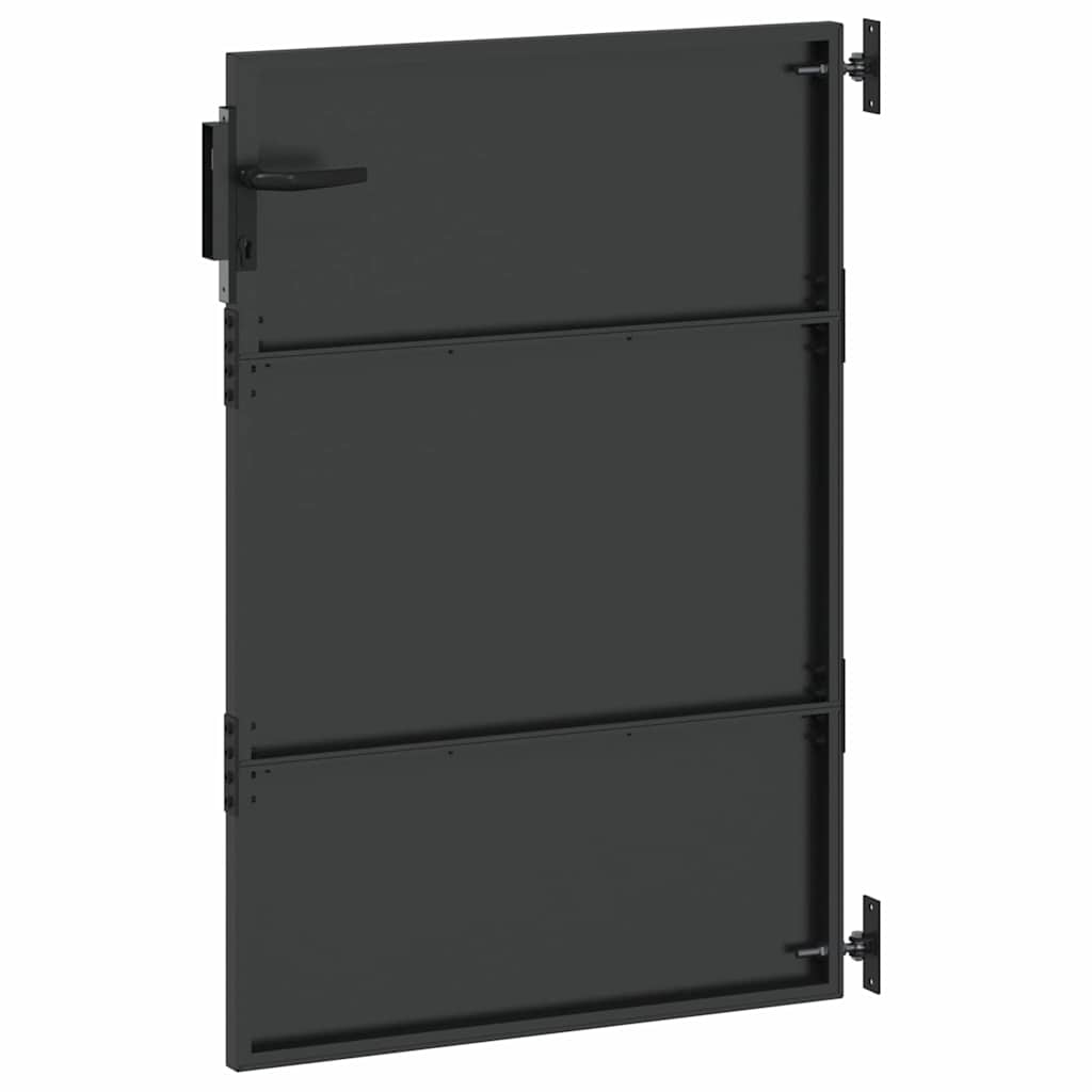 Tuinpoort Met Slot 94 X 150 Cm Poedergecoat Staal