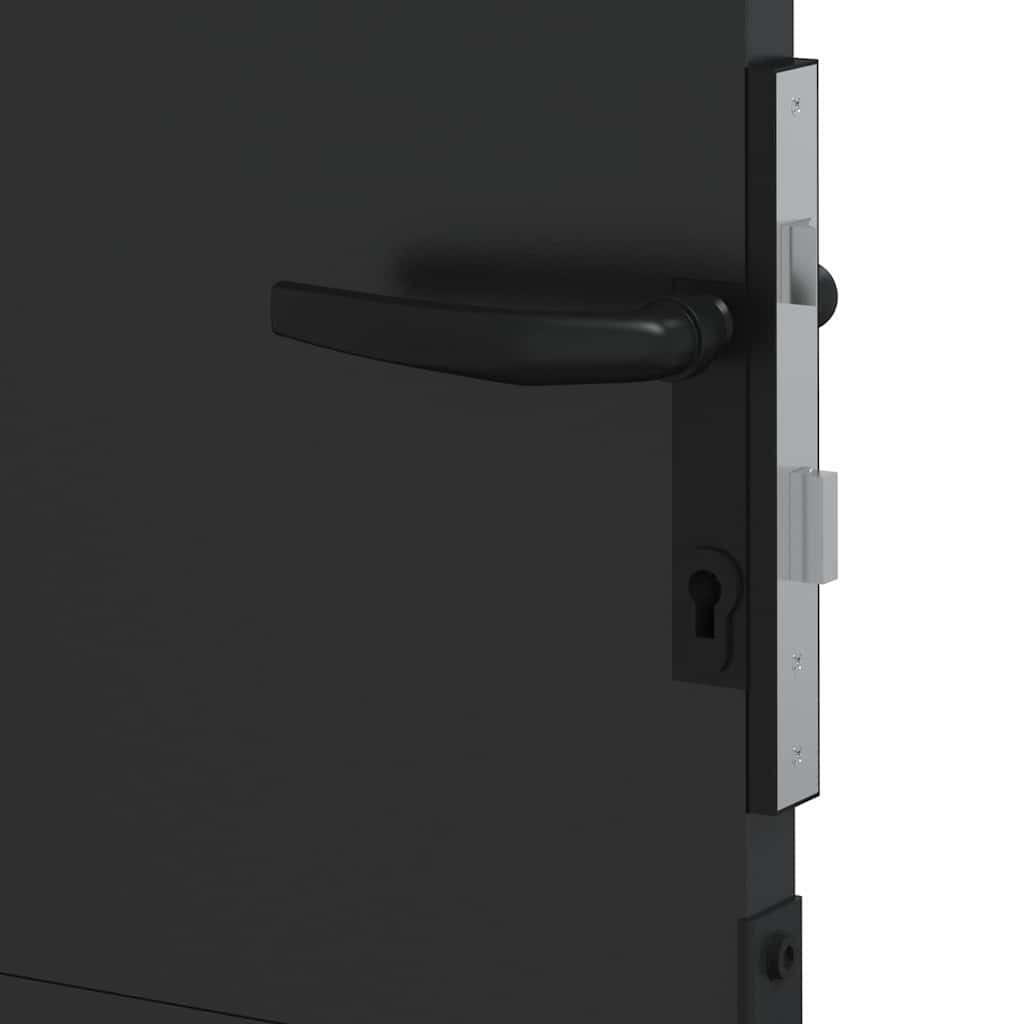 Tuinpoort Met Slot Poedergecoat Staal 85 x 175 cm