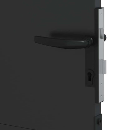 Tuinpoort Met Slot Poedergecoat Staal 85 x 175 cm