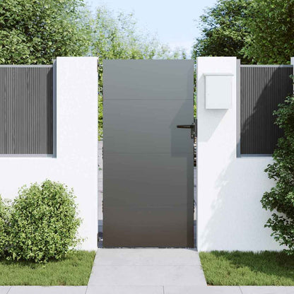 Tuinpoort Met Slot Poedergecoat Staal 85 x 175 cm