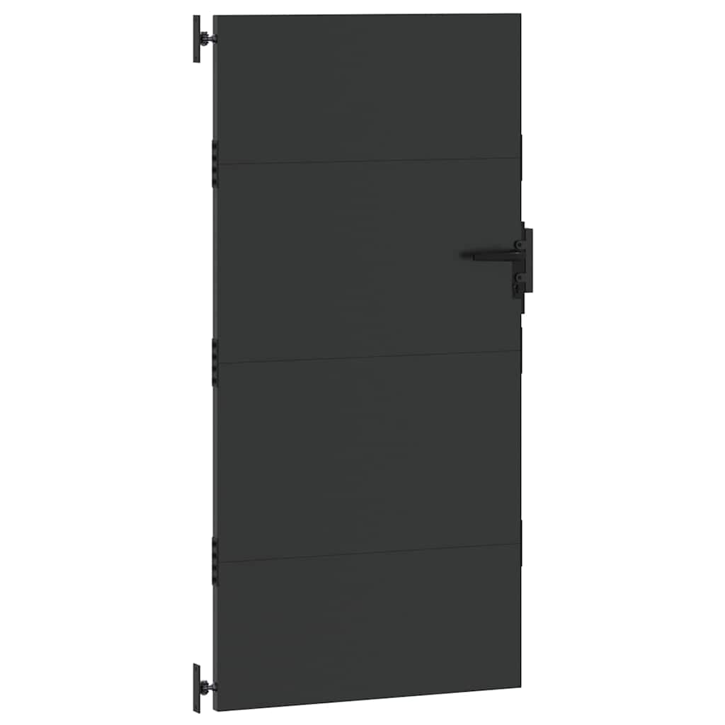 Tuinpoort Met Slot Poedergecoat Staal 85 x 175 cm