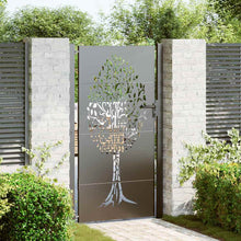 Tuinpoort Met Slot 110 X 180 Cm Poedergecoat Staal 100 x 175 cm