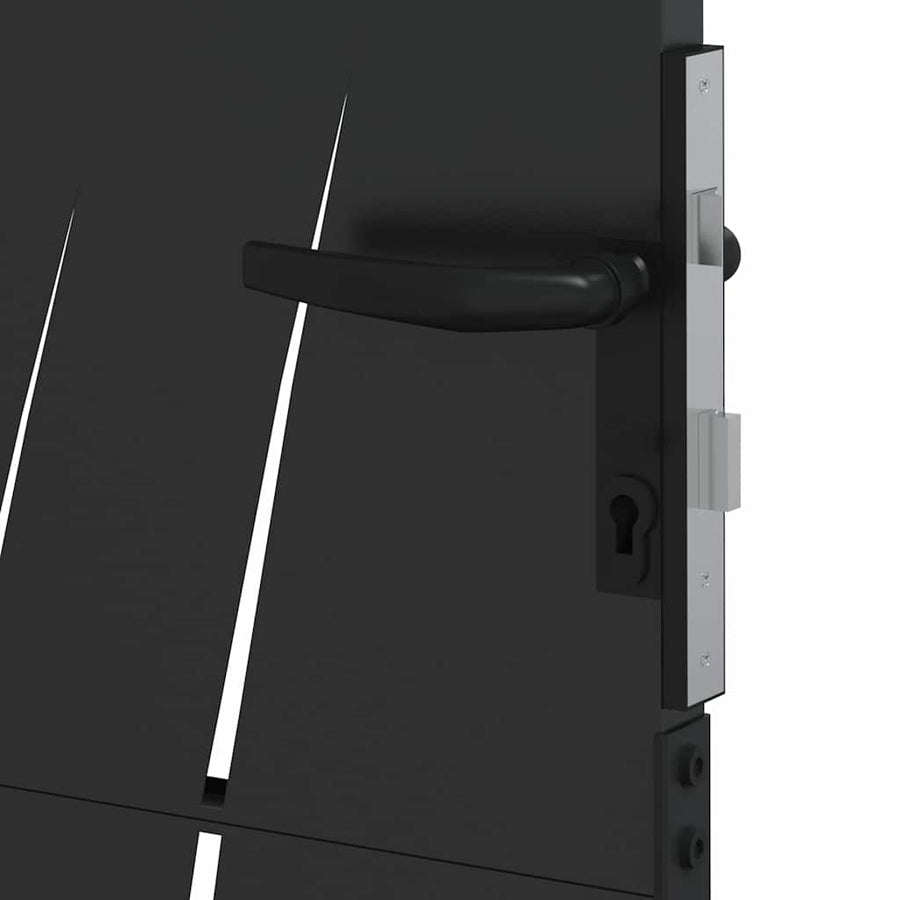 Tuinpoort Met Slot 110 X 155 Cm Poedergecoat Staal 100 x 150 cm