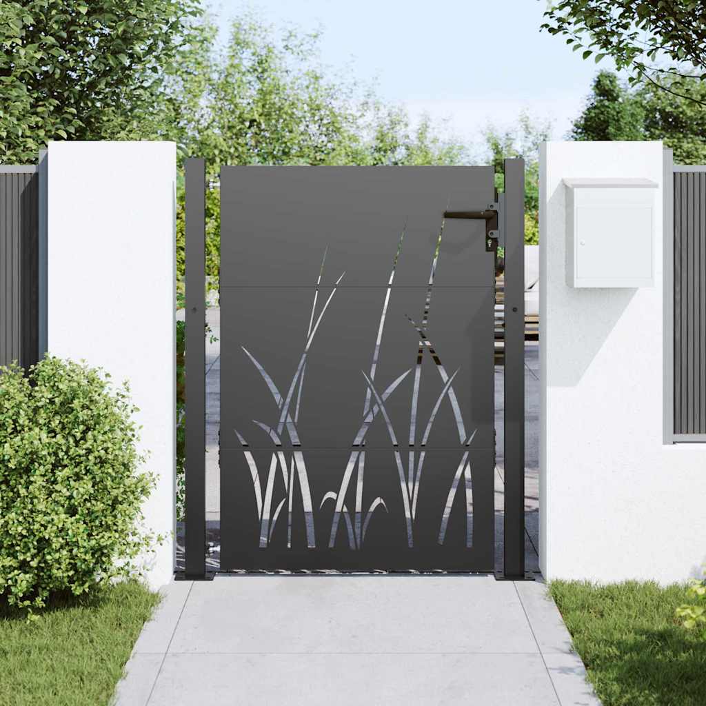 Tuinpoort Met Slot 110 X 155 Cm Poedergecoat Staal 100 x 150 cm