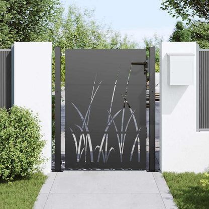 Tuinpoort Met Slot 110 X 155 Cm Poedergecoat Staal 100 x 150 cm