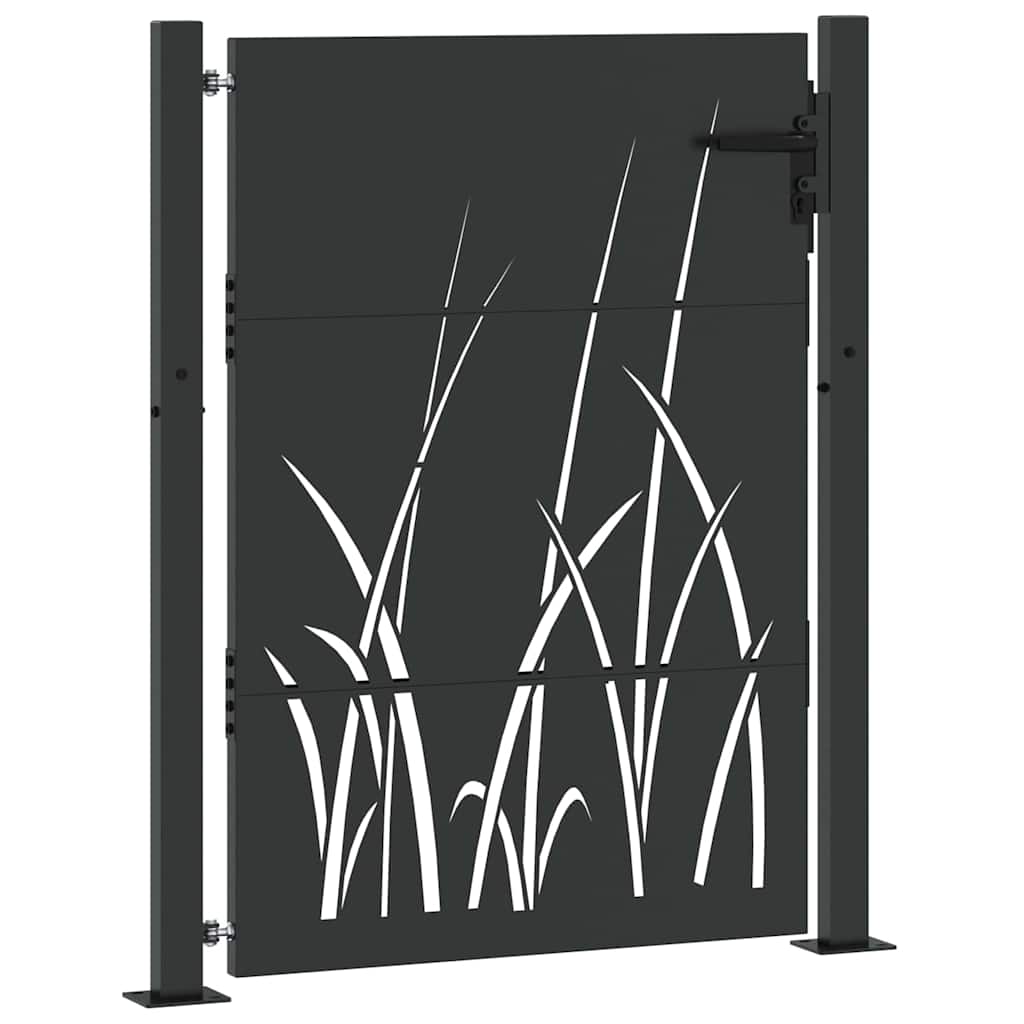 Tuinpoort Met Slot 110 X 155 Cm Poedergecoat Staal 100 x 150 cm