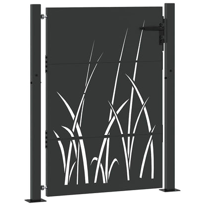 Tuinpoort Met Slot 110 X 155 Cm Poedergecoat Staal 100 x 150 cm