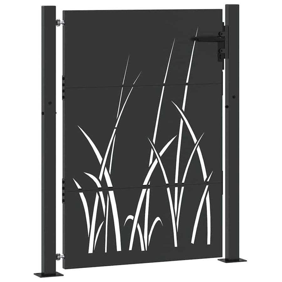 Tuinpoort Met Slot 110 X 155 Cm Poedergecoat Staal 100 x 150 cm