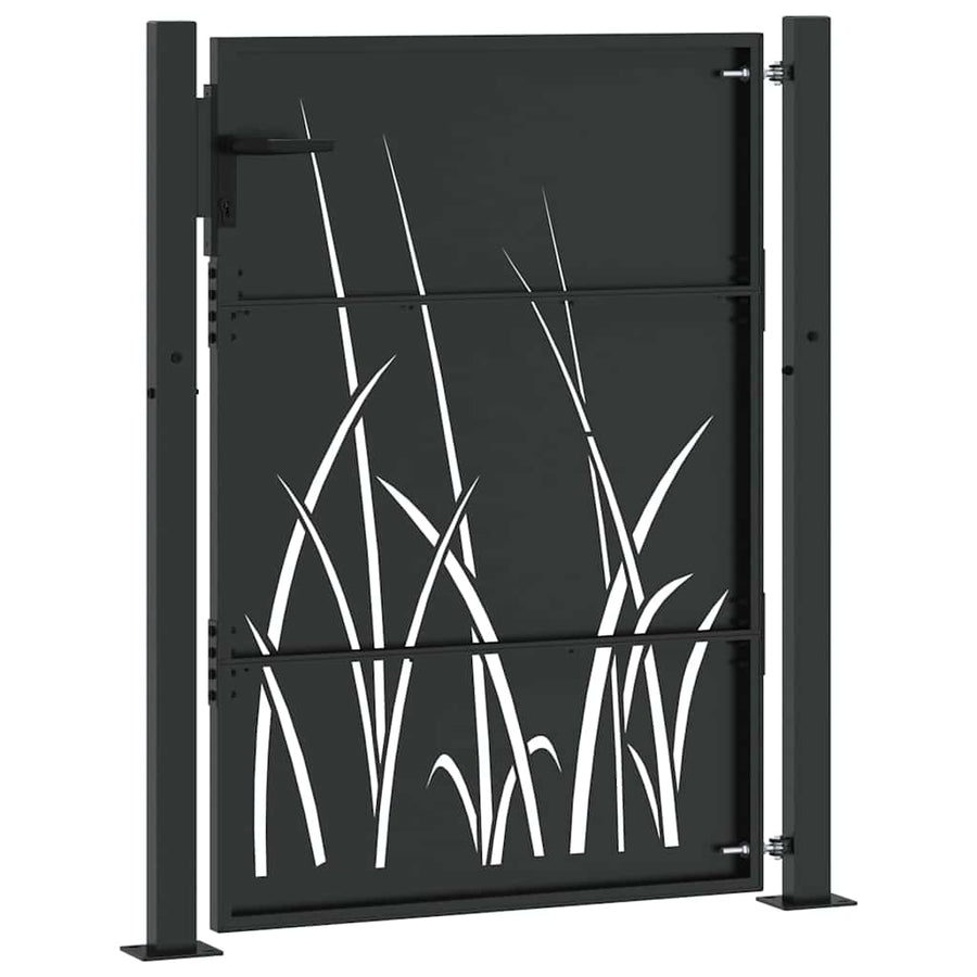 Tuinpoort Met Slot 110 X 155 Cm Poedergecoat Staal 100 x 150 cm