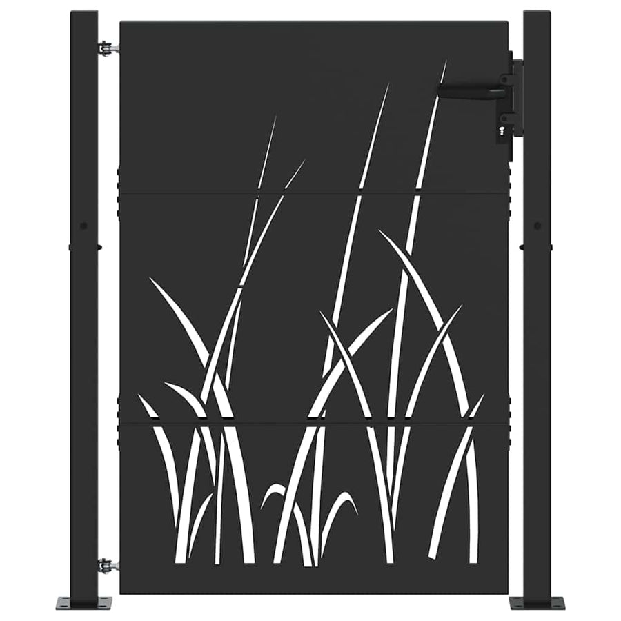 Tuinpoort Met Slot 110 X 155 Cm Poedergecoat Staal 100 x 150 cm
