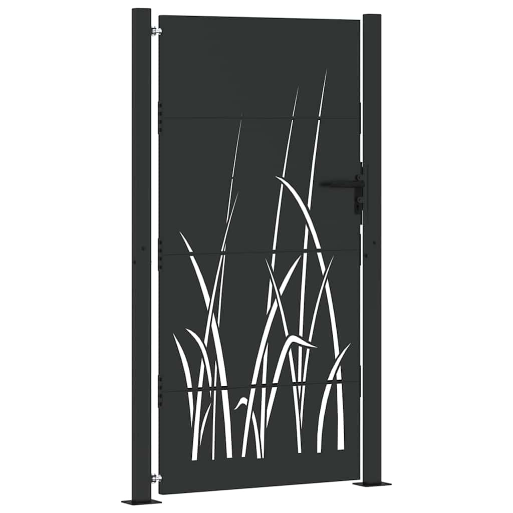 Tuinpoort Met Slot Poedergecoat Staal 105 x 200 cm