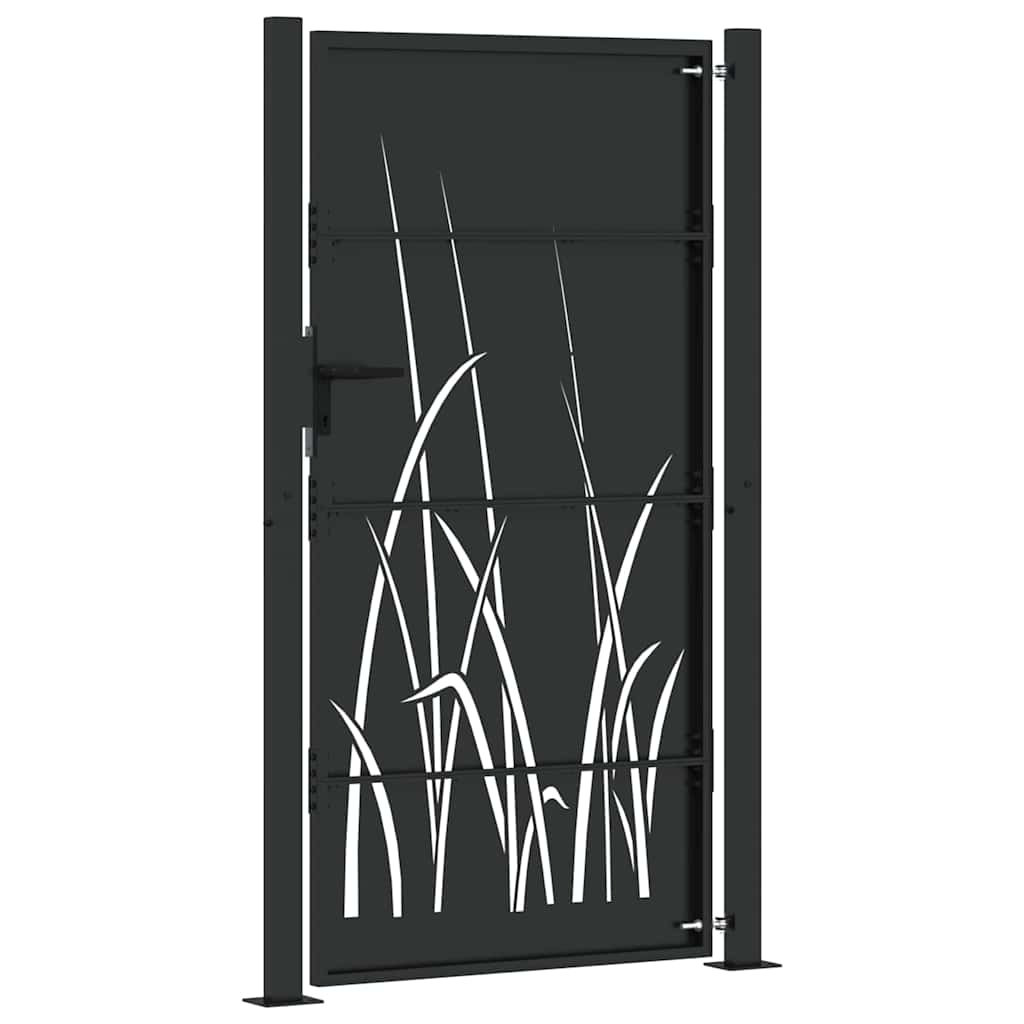 Tuinpoort Met Slot Poedergecoat Staal 105 x 200 cm