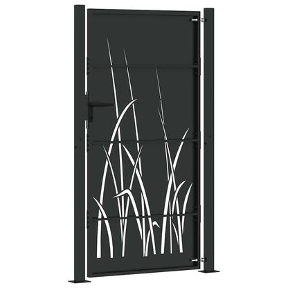 Tuinpoort Met Slot Poedergecoat Staal 105 x 200 cm