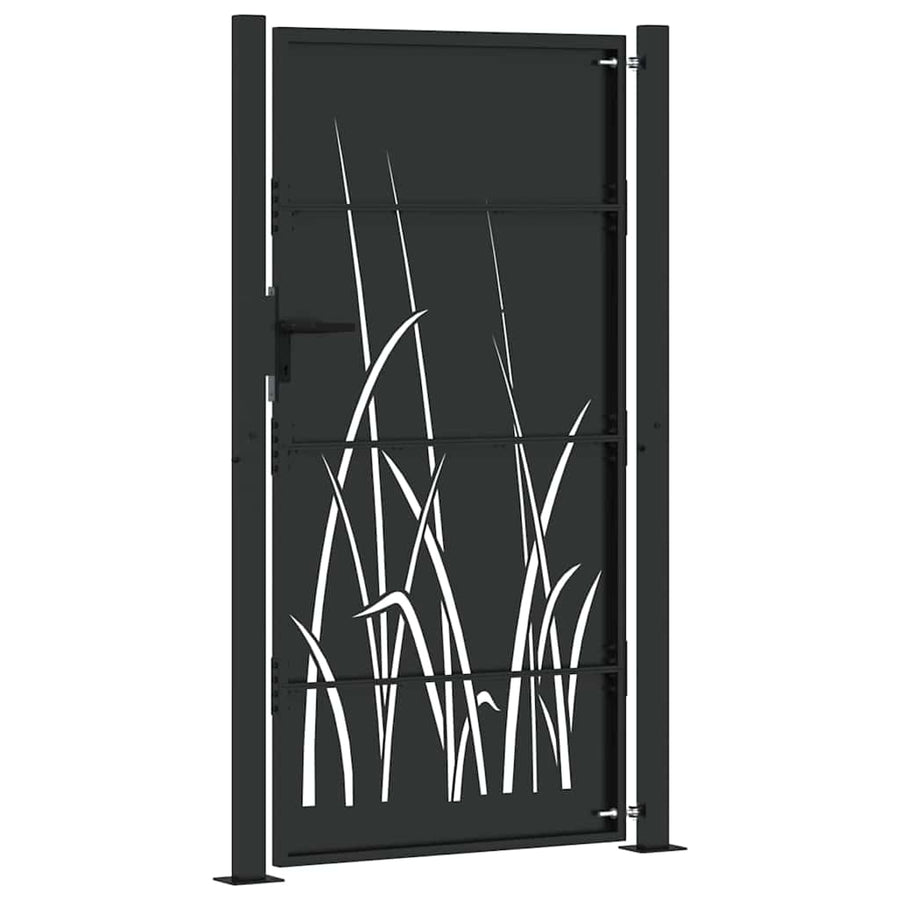 Tuinpoort Met Slot Poedergecoat Staal 105 x 200 cm